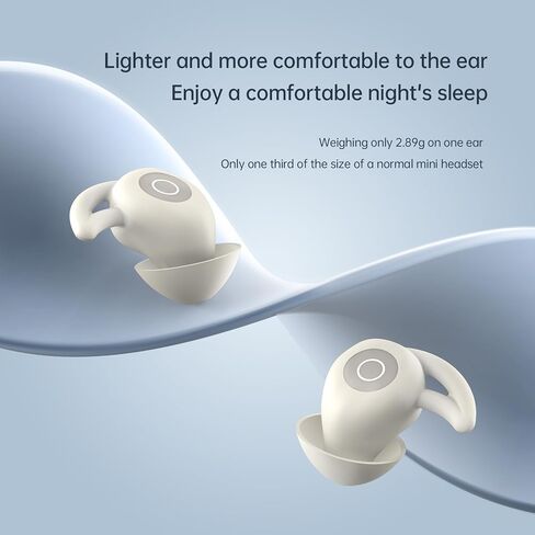 PmJebe Invisible Sleep Headphones, Noise Blocking Sleep Earbuds, Compact Design for Side Sleepers, Immersive Audio Spatialized Sound (Black) in Saudi Arabia