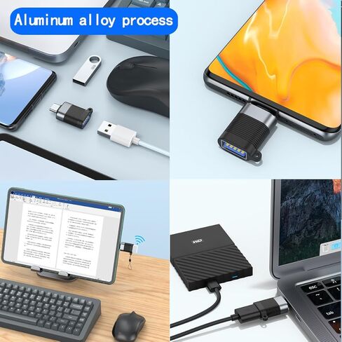 محول Micro USB OTG 2 في 1 بزاوية قائمة 90 درجة مع منفذ شحن طاقة Micro USB 2 Pack in Kuwait