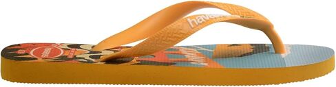 Havaianas للنساء - شبشب فليب فلوب بطباعة بطاقة بريدية - أصفر بوب - 7/8 in Saudi Arabia