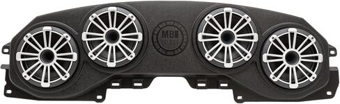مكبرات صوت علوية خلفية MB Quart MBQJ-48H مع مكبرات صوت بوق ضغط 8 بوصات، التوصيل والتشغيل لسيارة Jeep Wrangler JL/Gladiator JT، شبكات قابلة للتخصيص - ترقية صوت ممتازة in Kuwait