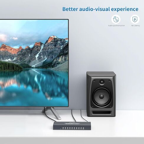 4K HDMI Seamless Multi-Viewer 4x1, 4K@30Hz Quad HDMI Multiviewer Switcher 4 in 1 Out w/IR Remote for PC, Laptop, Security Camera, Fire Stick, Roku, Game (4 Modes Displays) in Saudi Arabia
