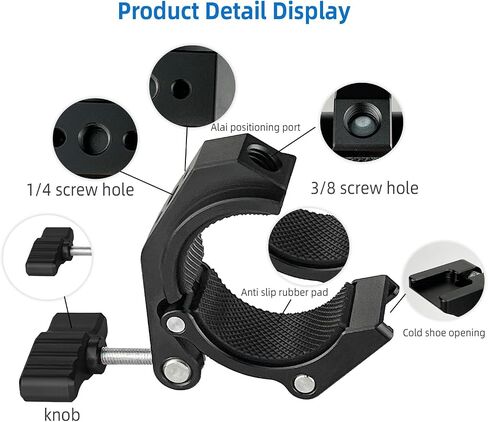 Super Clamp Multi-Function Strong Clip with 1/4" Screw Hole for Photo Photography Studio Video Light Tripod Microphone (Black) in Saudi Arabia