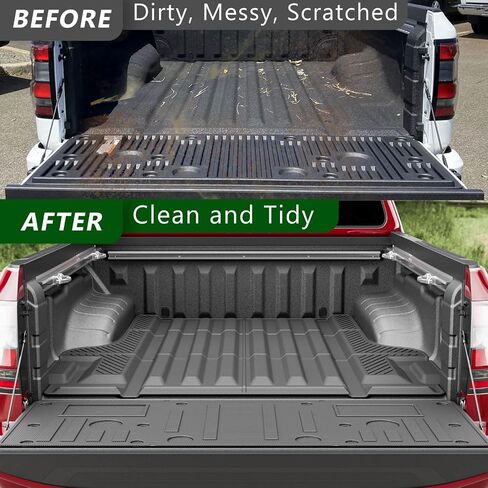 xipoqix Bed Mat Compatible with 2022 2023 2024 Nissan Frontier Truck Mat 5FT Bed TPE Material Cargo Mat Replacement for 2022 2023 2024 Nissan Frontier Accessories in Saudi Arabia