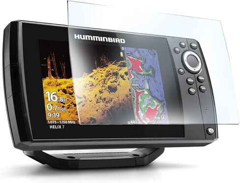 واقي للشاشة من الزجاج المقسى 100% ممتاز لشاشة Humminbird Helix 7 GPS G3 G3N G4 G4N GPS 7 بوصة in Kuwait