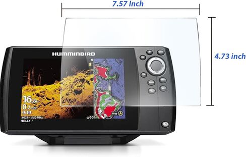 واقي للشاشة من الزجاج المقسى 100% ممتاز لشاشة Humminbird Helix 7 GPS G3 G3N G4 G4N GPS 7 بوصة in Kuwait