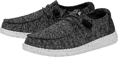 Hey Dude Women's Wendy Sport Mesh Black Size W10 | Women's Shoes | Women's Slip On Loafers | Comfortable & Light-Weight in Kuwait