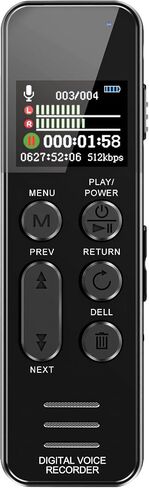 60GB Voice Recorder with Playback, XIXITPY 60H Audio Recorder with Port USB C, 730 Hours of Storage and 60 Hours of Continuous Recording, Voice Activated Recorder for Lectures, Meetings and More in Saudi Arabia