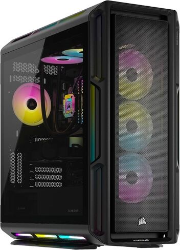 Corsair Vengeance i8100 Series Gaming PC - Liquid Cooled Intel Core i9 13900KS CPU - NVIDIA GeForce RTX 4090 GPU - 64GB Dominator Platinum RGB DDR5 Memory - 2TB M.2 SSD - Black in Saudi Arabia