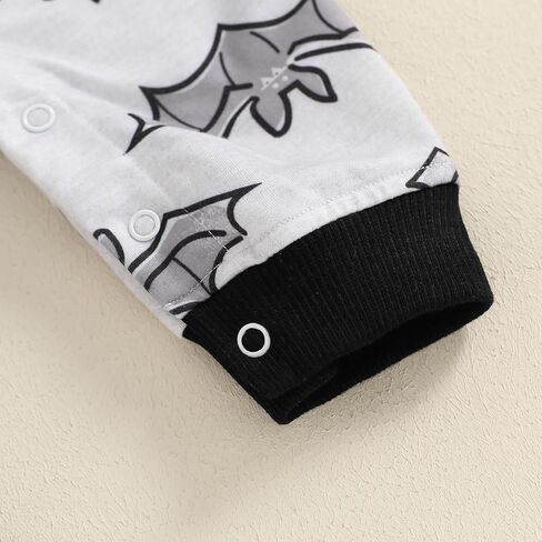 Ayalinggo Newborn Baby Girl Boy Halloween Pumpkin Hooded Outfit Ghost Romper Long Sleeve Bodysuit Infant Fall Clothes in Kuwait