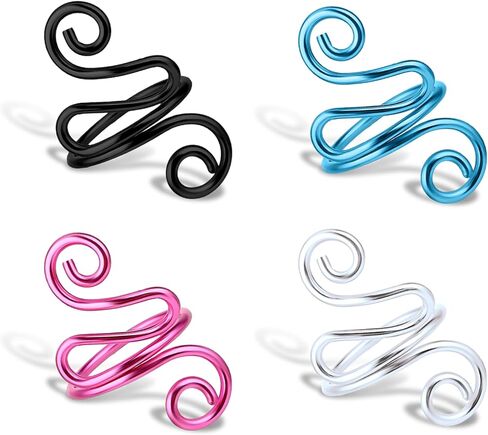 6Pcs Adjustable Hook Ring Handmade Crochet Tension Ring Finger Knitting Thimble Ring Companion Ring Left Right Yarn Tension Control Ring Accessories for Women Crocheters Lovers Mom Birthday in Kuwait