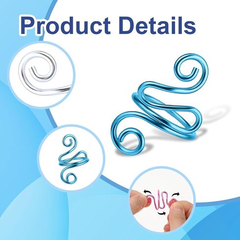 6Pcs Adjustable Hook Ring Handmade Crochet Tension Ring Finger Knitting Thimble Ring Companion Ring Left Right Yarn Tension Control Ring Accessories for Women Crocheters Lovers Mom Birthday in Kuwait