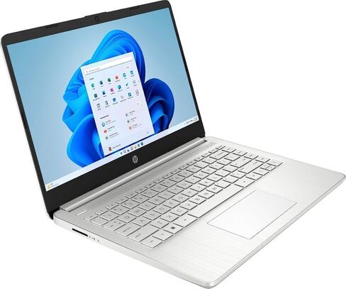 كمبيوتر محمول HP 14 HD Ultra Light للطلاب، معالج Intel Pentium N5030 رباعي النواة (يصل إلى 3.1 جيجا هرتز)، ذاكرة الوصول العشوائي 16 جيجابايت، 512 جيجابايت SSD، WiFi، بلوتوث، كاميرا ويب، Windows 11، مكتب لمدة عام 365، ملحقات KyyWee in Kuwait