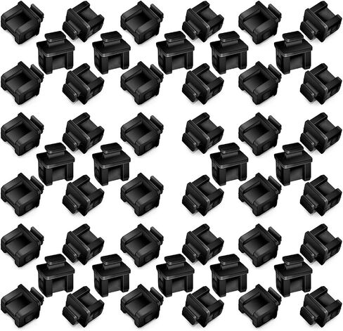RJ45 Dust Covers Caps Ethernet LAN Port Protector Suitable for Network Swticher/Router/Hub/Cards/Computer/Copper Transceiver Module Silicone 50pcs/Pack in Saudi Arabia