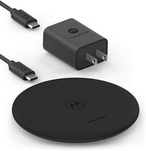 Motorola TurboPower Wireless Charger- 15W Qi Charging pad with 6.6ft Cable and AC Charger for Motorola Edge 2022, Edge+ 2022, Moto Edge Plus 2020/2022, ThinkPhone in Saudi Arabia