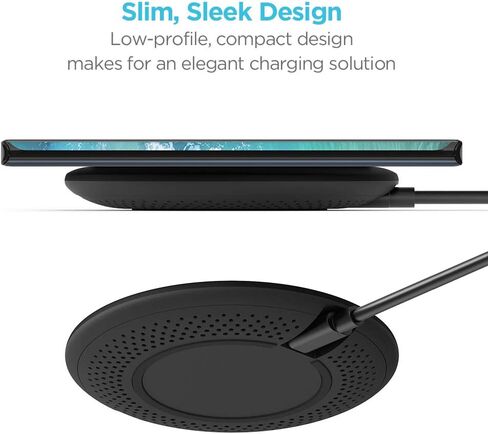 Motorola TurboPower Wireless Charger- 15W Qi Charging pad with 6.6ft Cable and AC Charger for Motorola Edge 2022, Edge+ 2022, Moto Edge Plus 2020/2022, ThinkPhone in Saudi Arabia