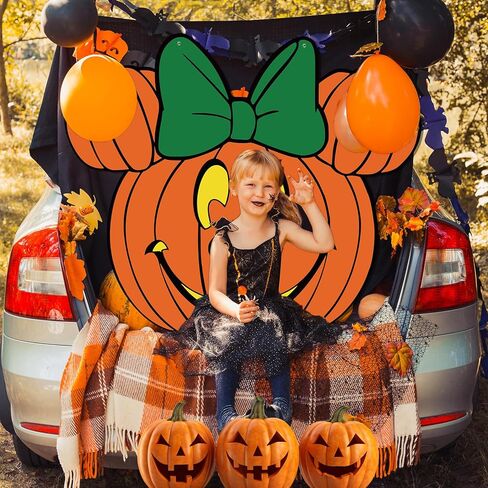 ديكورات صندوق الهالوين أو المكافآت، موضوع الفأرة على شكل صندوق اليقطين أو خلفية المكافأة لتزيين ممر السيارة وسيارات الدفع الرباعي والشاحنات ذات الدفع الرباعي في الهالوين in Kuwait