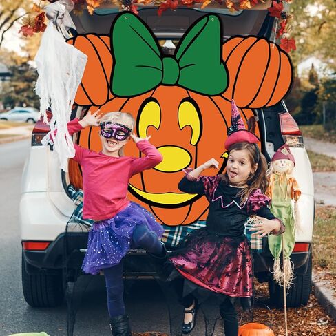 ديكورات صندوق الهالوين أو المكافآت، موضوع الفأرة على شكل صندوق اليقطين أو خلفية المكافأة لتزيين ممر السيارة وسيارات الدفع الرباعي والشاحنات ذات الدفع الرباعي في الهالوين in Kuwait