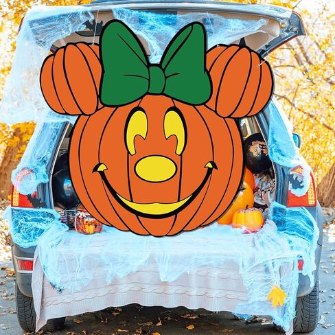 ديكورات صندوق الهالوين أو المكافآت، موضوع الفأرة على شكل صندوق اليقطين أو خلفية المكافأة لتزيين ممر السيارة وسيارات الدفع الرباعي والشاحنات ذات الدفع الرباعي في الهالوين in Kuwait