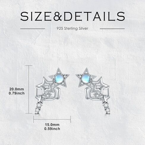 أصفاد أذن الورد/اليعسوب/الفراشة للأذنين غير المثقوبة 925 أقراط من الفضة الاسترليني أصفاد غضروف هدايا عيد الميلاد للنساء والفتيات in Kuwait