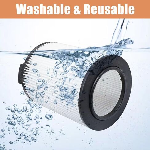 عبوة من 2 مرشحات بديلة VF4000 من ANBOO لمكنسات Ridgid Shop Vac 5-20 جالون للمكانس الكهربائية الرطبة/الجافة + 3 عبوات VF3502 أكياس فلتر مكنسة كهربائية متوافقة مع مكانس Shop Vac 12-16 جالون in Kuwait