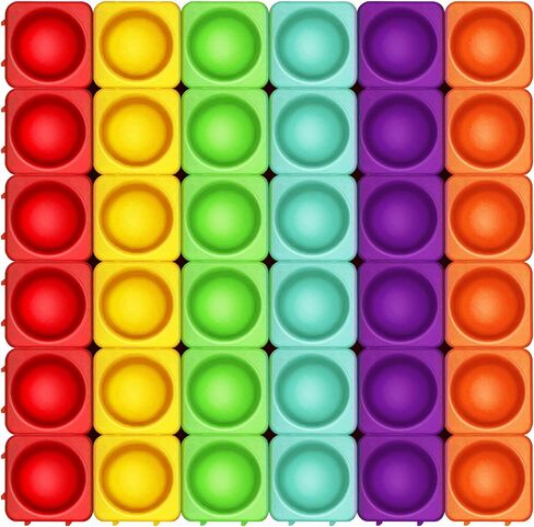 Premium Silicone Pop Fidget Blocks for Endless Joy and Education - Vibrant Pop Blocks for Imaginative Play and Puzzle Games-Toy Gift for Kids(16PCS-2) in Saudi Arabia