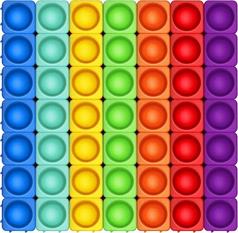 Premium Silicone Pop Fidget Blocks for Endless Joy and Education - Vibrant Pop Blocks for Imaginative Play and Puzzle Games-Toy Gift for Kids(16PCS-2) in Saudi Arabia