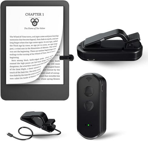 أداة تقليب صفحة التحكم عن بعد لجهاز Kindle Paperwhite، أداة تقليب الصفحات عن بعد لأجهزة iPhone وiPad، أداة تقليب صفحة التحكم عن بعد للقراءة - أداة تحويل صفحات مريحة لقراءة الروايات والتقاط الصور (رأسان بنقرة واحدة) in Kuwait