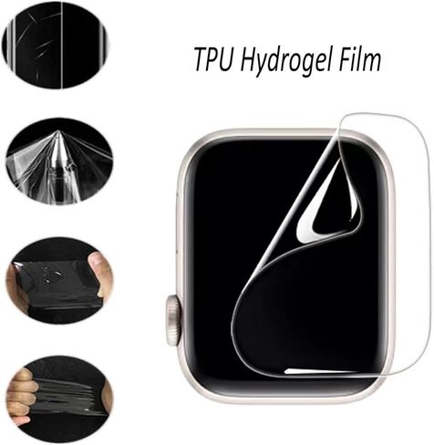 3 قطع من واقي الشاشة عالي الشفافية لتغطية كاملة لساعة TOOBUR IDW16 1.95 بوصة وIDW17 2.01 بوصة Veryfit الذكية in Kuwait