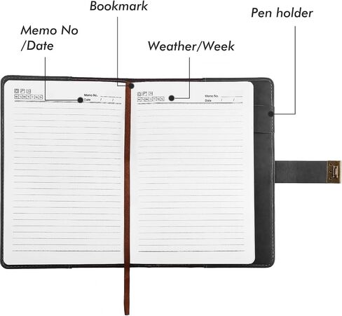 Kesote Diary with Lock, Vintage Journal with Lock Diary Organizer with Pen, Faux Leather A5 College Ruled Lined Pages Locking Journal Notebook in Saudi Arabia