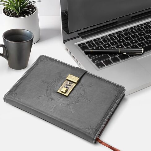 Kesote Diary with Lock, Vintage Journal with Lock Diary Organizer with Pen, Faux Leather A5 College Ruled Lined Pages Locking Journal Notebook in Saudi Arabia