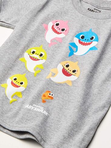 تي شيرت Pinkfong للأولاد من Baby Shark Family Dancing بأكمام قصيرة in Kuwait