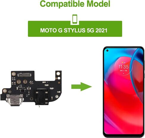 USB Charger Dock Connector Replacement for Motorola Moto G Stylus 5G 2021 USB Charging Port Flex Cable in Saudi Arabia