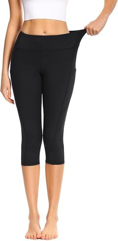 ادورنس سروال يوجا مع جيوب للنساء، سروال ضيق بمقاس كبير للنساء (ناعم زبداني، خصر مرتفع، تحكم في البطن) in Kuwait