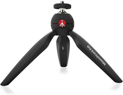 Manfrotto MTPIXI-B PIXI Mini Tripod, Black, Bundled with A ZAYKiR Universal Smartphone Tripod Adapter in Saudi Arabia