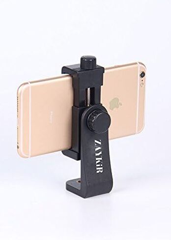 Manfrotto MTPIXI-B PIXI Mini Tripod, Black, Bundled with A ZAYKiR Universal Smartphone Tripod Adapter in Saudi Arabia