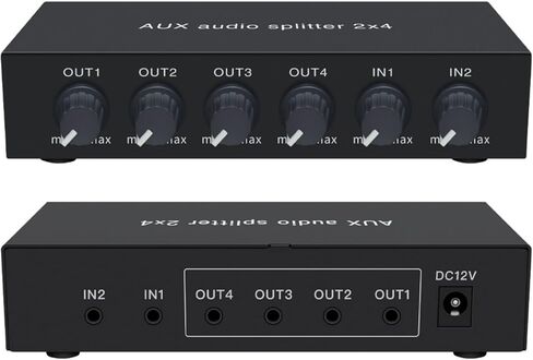 4 قنوات 6.35 مم TRS أو 3.5 مم HiFi Audio Mixer مضخم سماعة الرأس مقسم محول 2 في 4 خارج 2 خارج خلاط تحكم الهاتف الخليوي الكمبيوتر الخارجي 4 منافذ صوت سماعة الرأس مكبر صوت استيريو in Kuwait