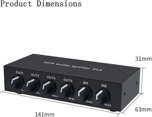 4 قنوات 6.35 مم TRS أو 3.5 مم HiFi Audio Mixer مضخم سماعة الرأس مقسم محول 2 في 4 خارج 2 خارج خلاط تحكم الهاتف الخليوي الكمبيوتر الخارجي 4 منافذ صوت سماعة الرأس مكبر صوت استيريو in Kuwait