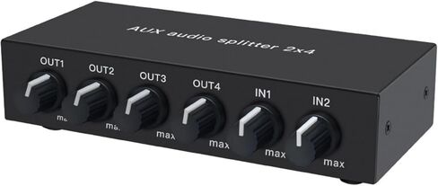 4 قنوات 6.35 مم TRS أو 3.5 مم HiFi Audio Mixer مضخم سماعة الرأس مقسم محول 2 في 4 خارج 2 خارج خلاط تحكم الهاتف الخليوي الكمبيوتر الخارجي 4 منافذ صوت سماعة الرأس مكبر صوت استيريو in Kuwait