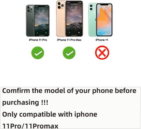 استبدال زجاج الكاميرا الخلفية من wahci متوافق مع iPhone 11 Pro وiPhone 11 Pro Max، مع واقي العدسة، أداة إصلاح، لا يتطلب غراء، رابطة قوية، تركيب سهل وسريع in Saudi Arabia