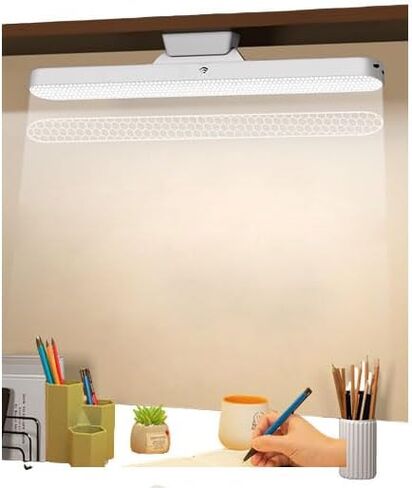 USB desk lamp Dimmable, 3 Color Modes, Suitable for Bedroom, Dormitory, Reading - White in Saudi Arabia