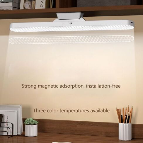 USB desk lamp Dimmable, 3 Color Modes, Suitable for Bedroom, Dormitory, Reading - White in Saudi Arabia