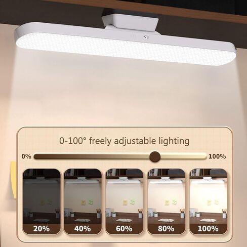 USB desk lamp Dimmable, 3 Color Modes, Suitable for Bedroom, Dormitory, Reading - White in Saudi Arabia