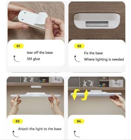 USB desk lamp Dimmable, 3 Color Modes, Suitable for Bedroom, Dormitory, Reading - White in Saudi Arabia