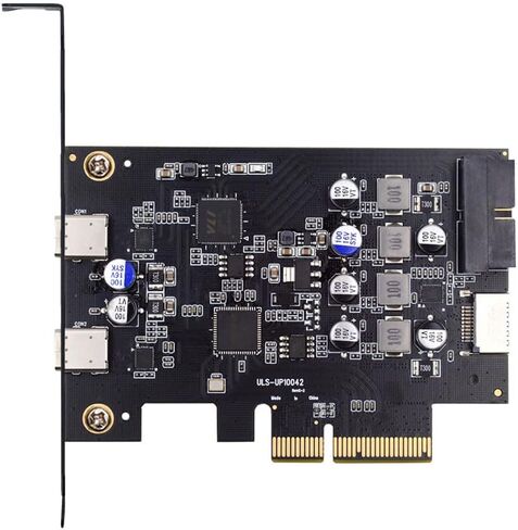 Xiwai USB PCI-E Express 1x Card USB3.1 Gen1 5Gbps Dual Type-A & Type-C USB-C Female to PCI-E Adapter uPD720201 with Low Profile Bracket in Saudi Arabia