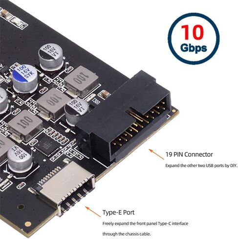 Xiwai USB PCI-E Express 1x Card USB3.1 Gen1 5Gbps Dual Type-A & Type-C USB-C Female to PCI-E Adapter uPD720201 with Low Profile Bracket in Saudi Arabia