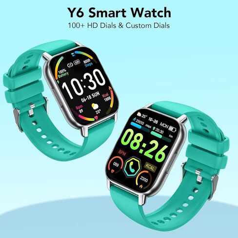 Smart Watch (Answer/Make Calls), Smartwatch for Men Women, 112 Sport Modes, IP68 Waterproof, Fitness Activity Tracker, Heart Rate Monitor Sleep Step Counter, Green in Kuwait