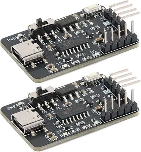 2 قطعة CH340C USB Type-C إلى UART محول المنفذ التسلسلي تنزيل STC برنامج متحكم صغير UART وحدة المنفذ التسلسلي تحميل تلقائي وحدة الموقد دون بداية باردة in Saudi Arabia