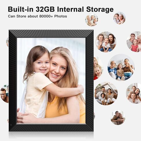 Large Digital Picture Frame 17"-Digital-Photo-Frame - Dual-WiFi Photo Frame 32GB with Touch Screen, Wall Mountable, Instantly Share Pictures and Videos to Loved Ones, Motion Sensor, Gift for Mom Dad in Saudi Arabia