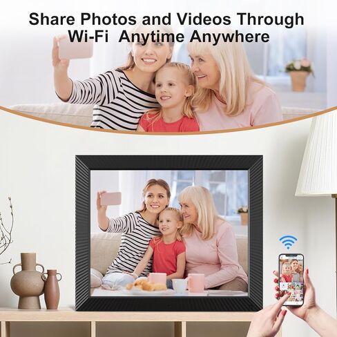Large Digital Picture Frame 17"-Digital-Photo-Frame - Dual-WiFi Photo Frame 32GB with Touch Screen, Wall Mountable, Instantly Share Pictures and Videos to Loved Ones, Motion Sensor, Gift for Mom Dad in Saudi Arabia