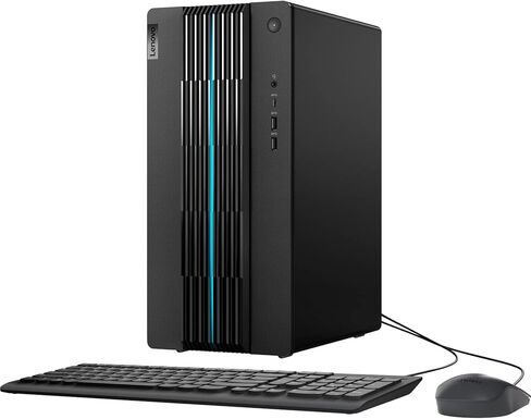 Lenovo IdeaCentre 5 Gaming Desktop, Intel Core i7-12700 Processor, GeForce RTX 3060, 32GB RAM, 1TB SSD + 2TB HDD, RJ45, HDMI, DP, Wired KB & Mouse, Wi-Fi 6, Windows 11 Home, Black in Saudi Arabia